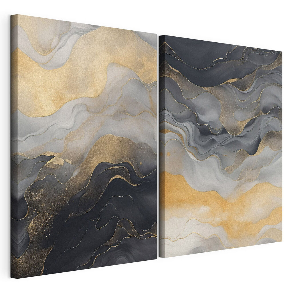 Vagues noir et or — vue du produit