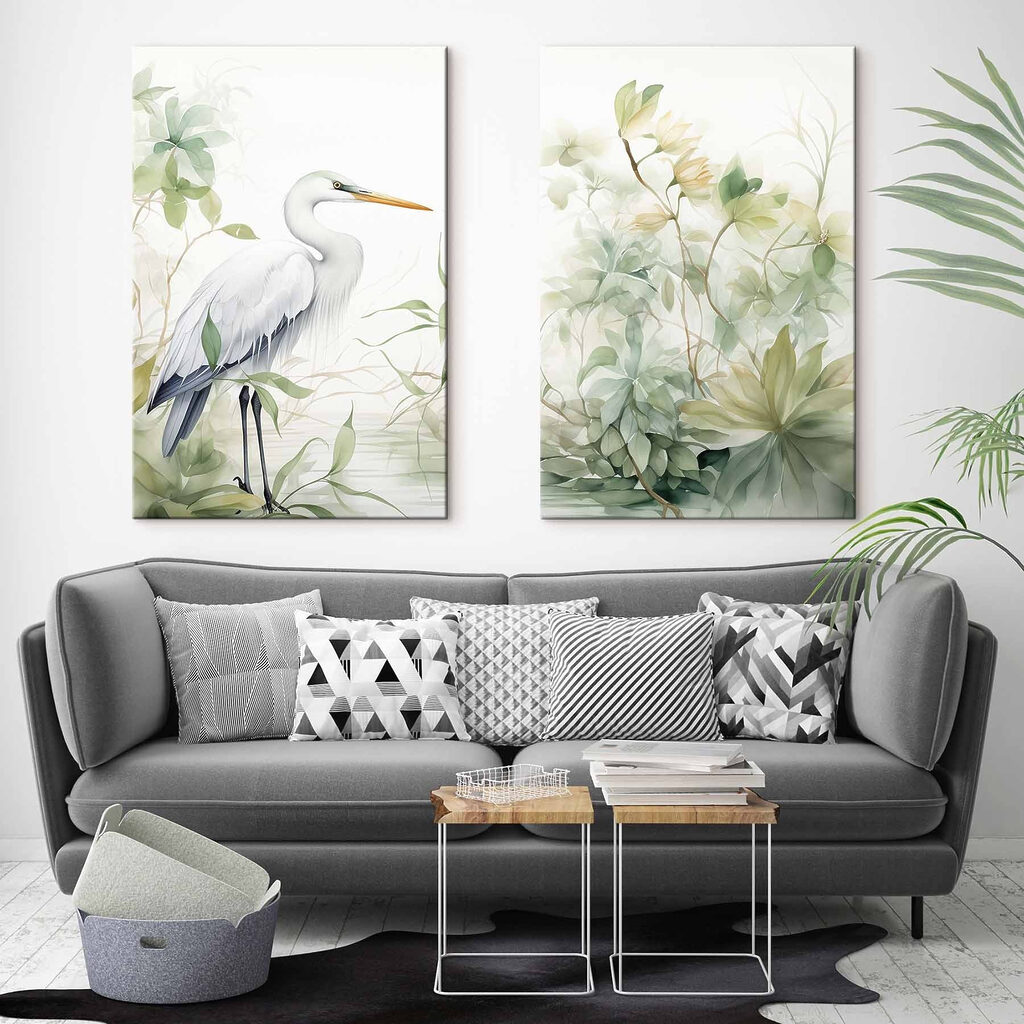Héron blanc — intérieur 2