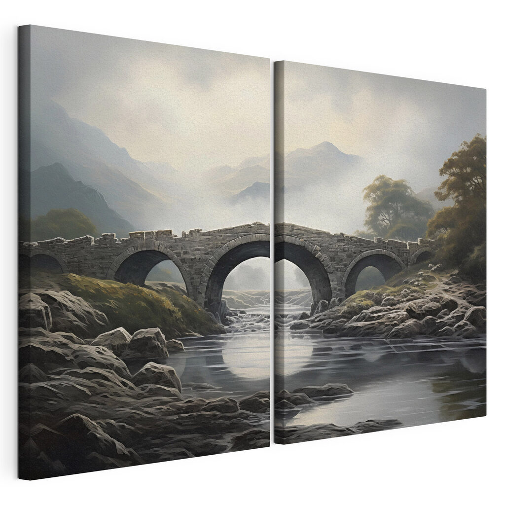 Pont dans la brume — vue du produit