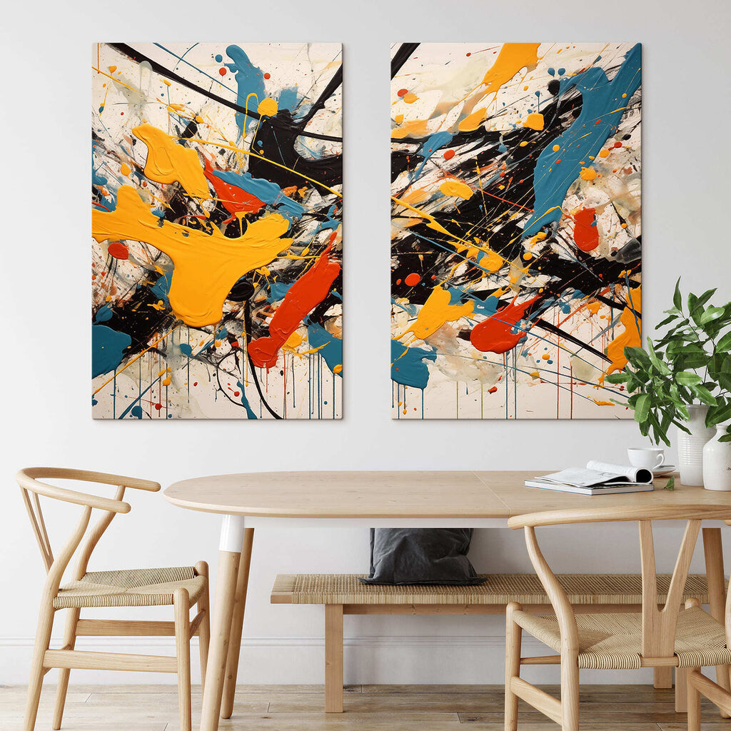 Couleurs en plein élan dans un intérieur