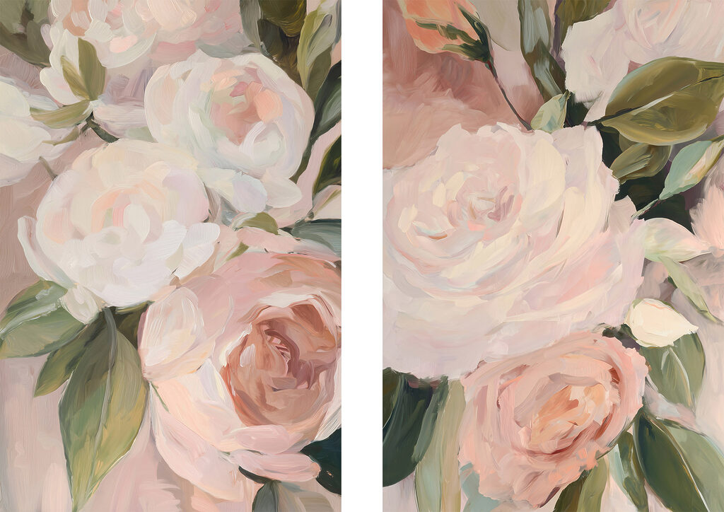 Bouquet en gros plan — motif complet