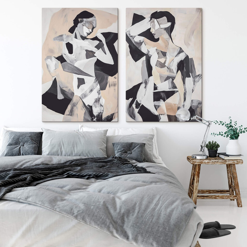 Figure féminine abstraite — intérieur 1