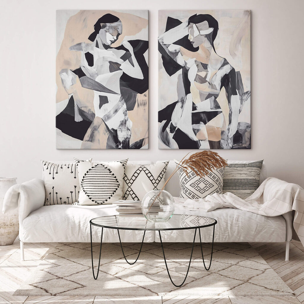 Figure féminine abstraite — intérieur 2