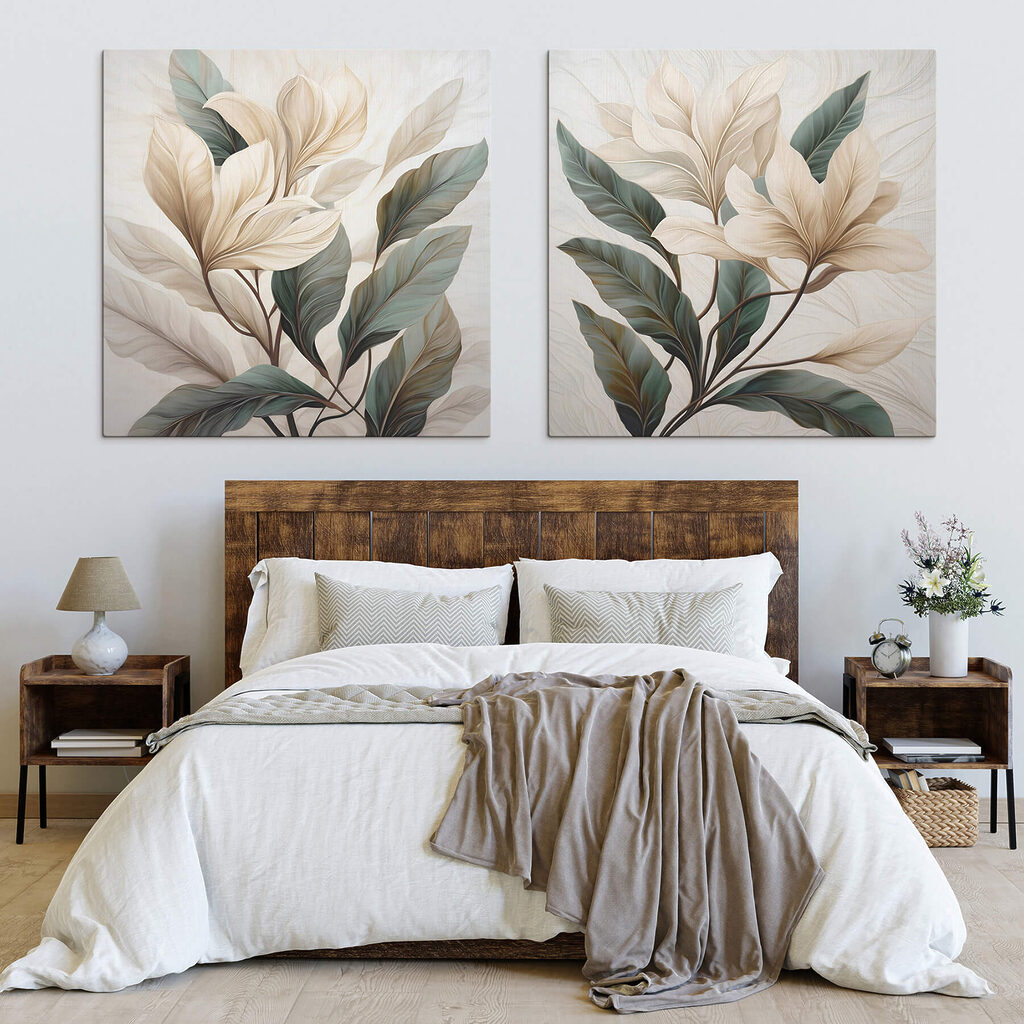 Fleurs pâles et feuillage — intérieur 2
