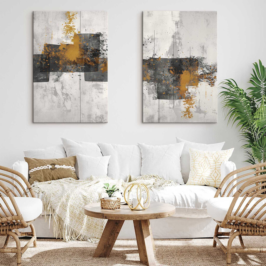 Éclats d’ocre sur gris — intérieur 2
