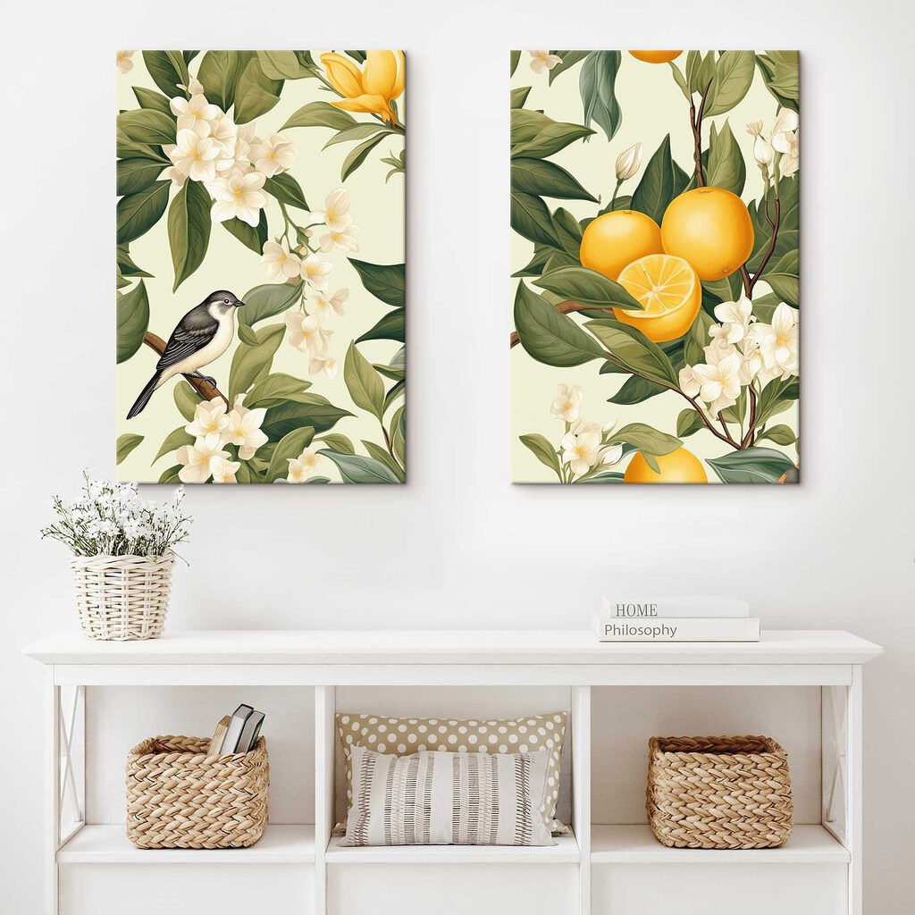 Oranges et fleurs — intérieur 2