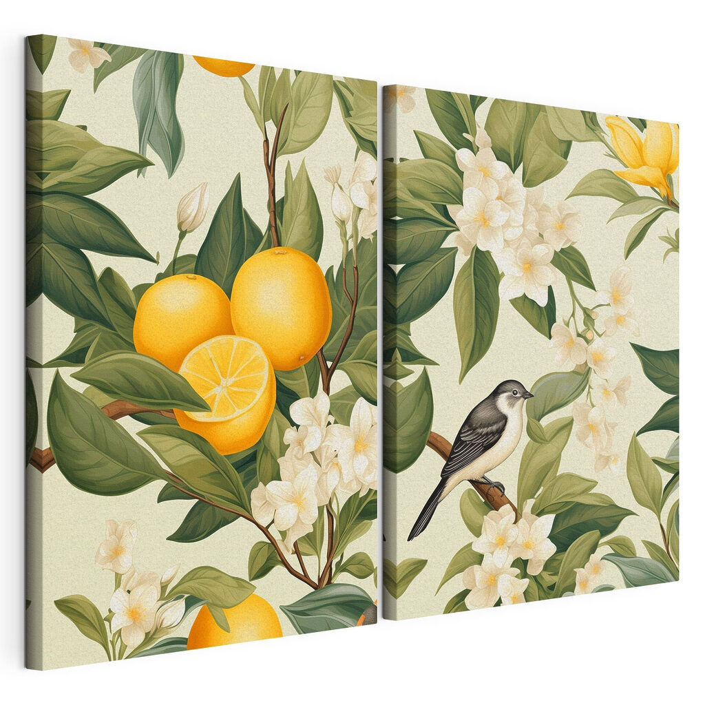 Oranges et fleurs — vue du produit