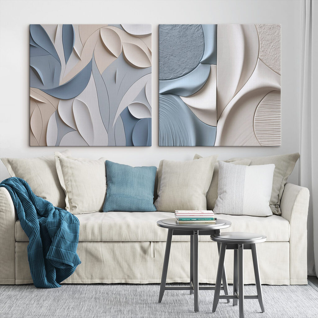 Formes de feuilles fluides — intérieur 1