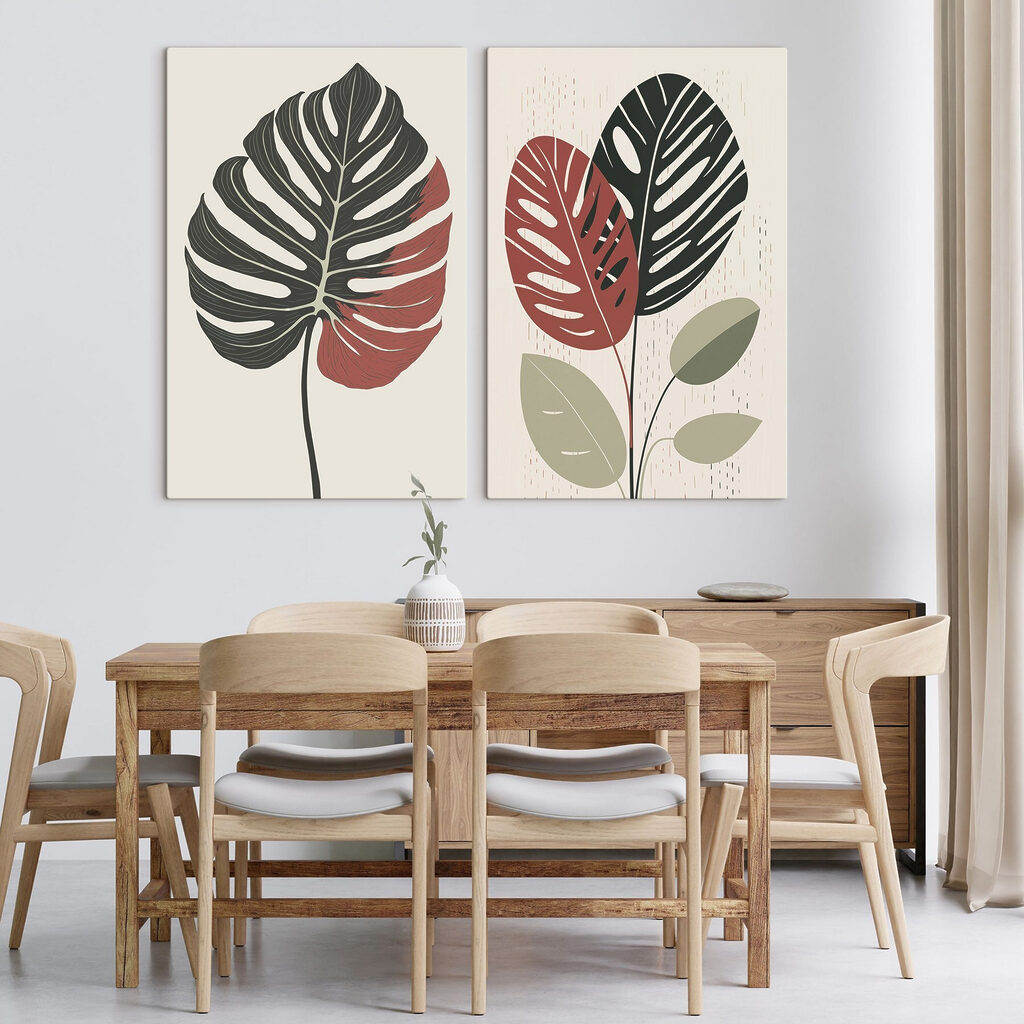 Monstera stylisé — intérieur 1