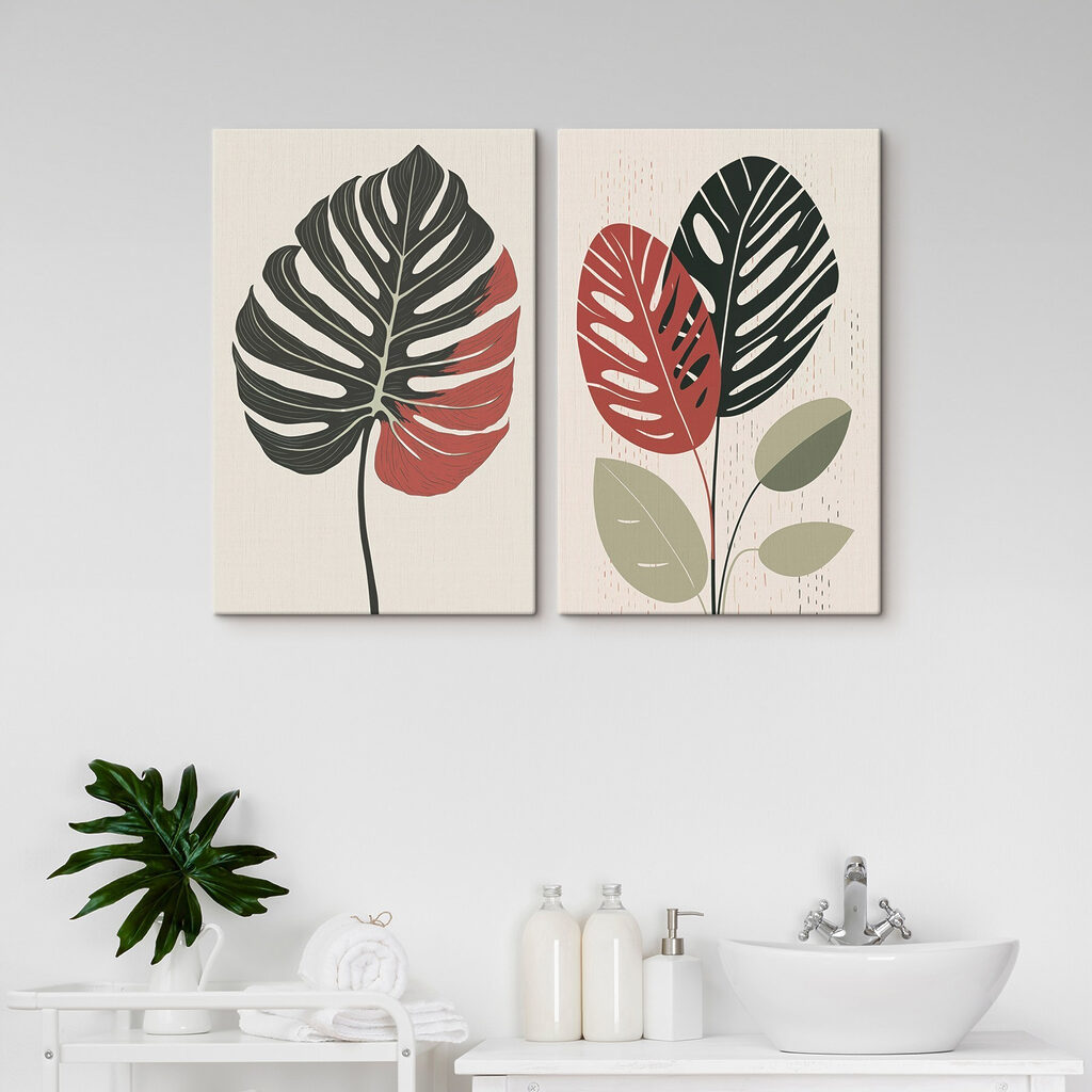 Monstera stylisé — intérieur 2