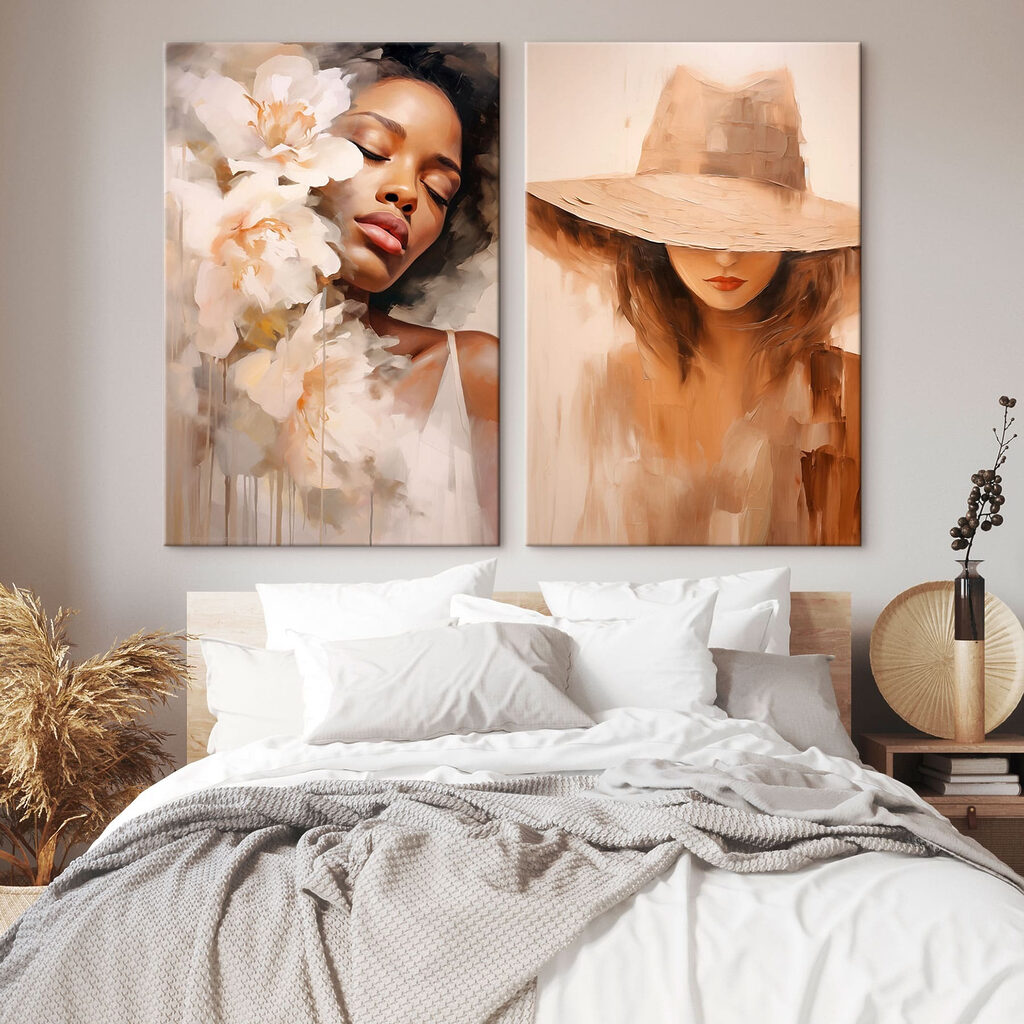 Portraits aux tons sable — intérieur 2