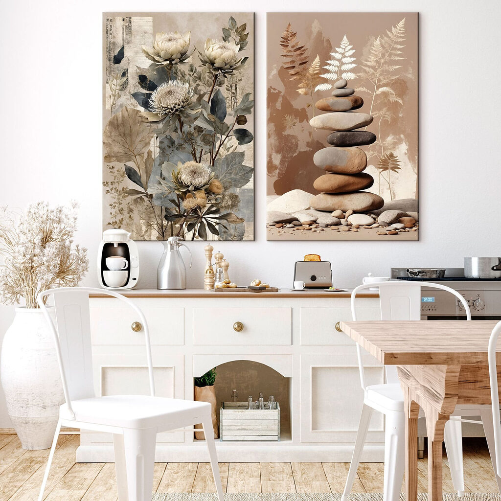 Fleurs et galets — intérieur 4