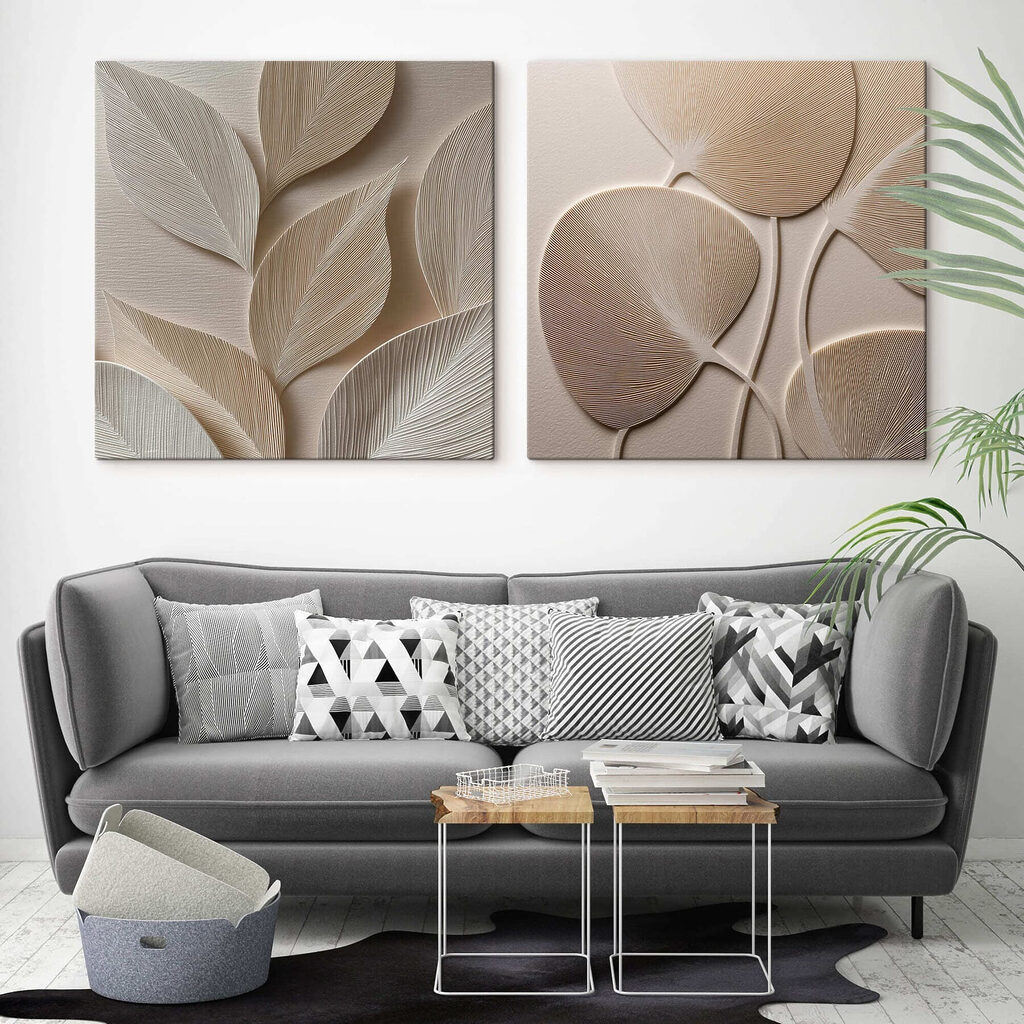 Feuilles aux douces courbes — intérieur 1