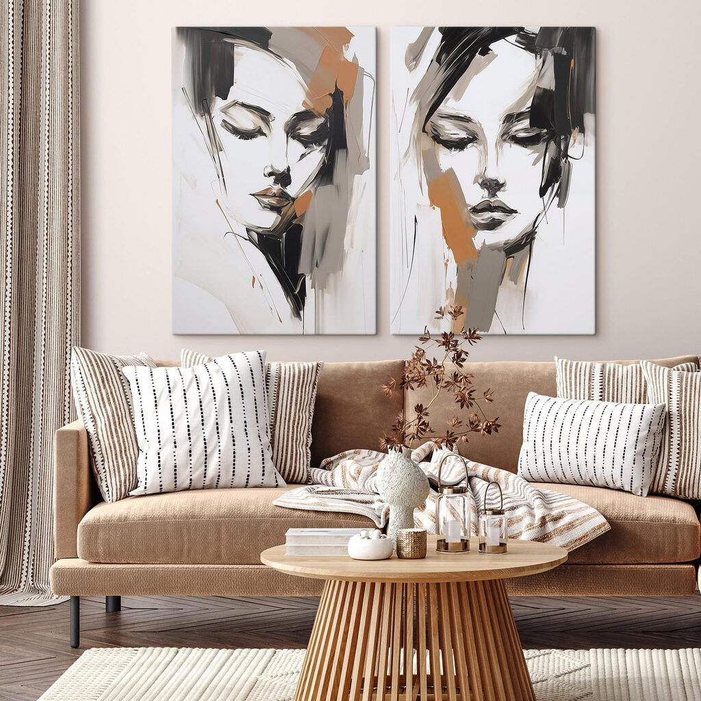 Visages aux touches d’ocre — intérieur 1