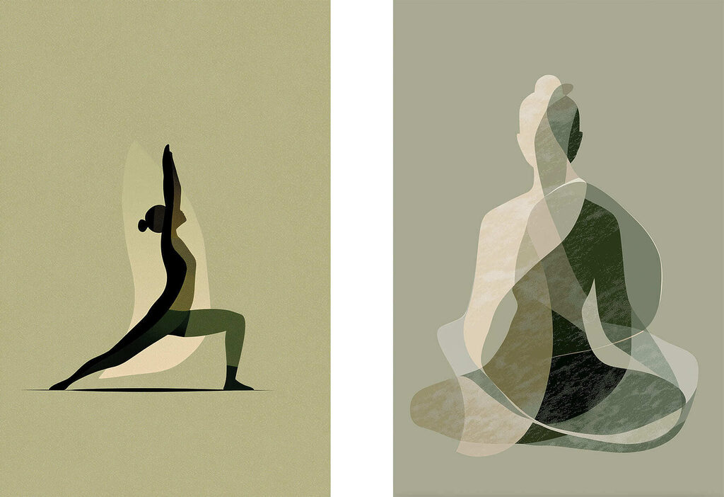 Yoga en douceur — motif complet