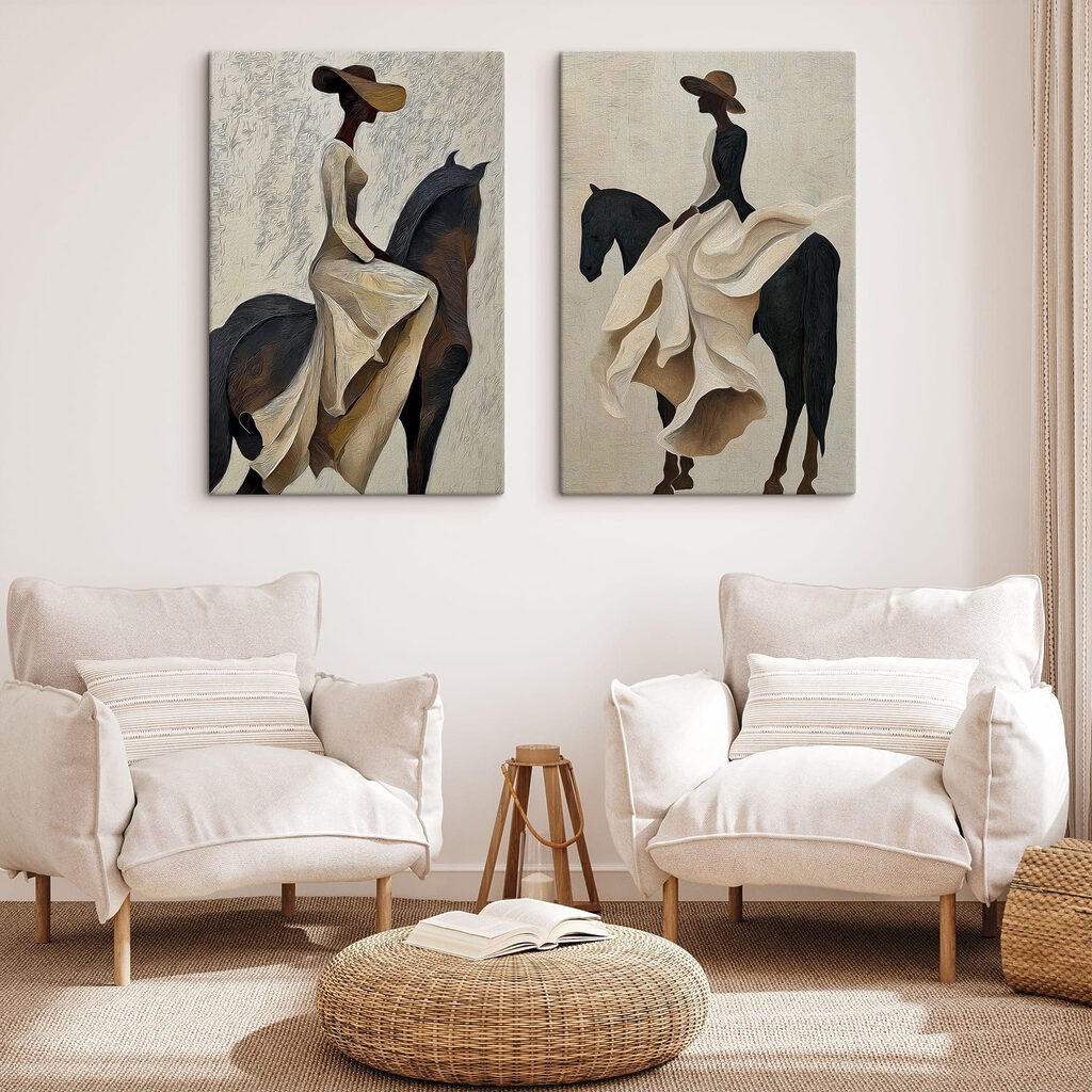 Cavalière au chapeau — intérieur 2