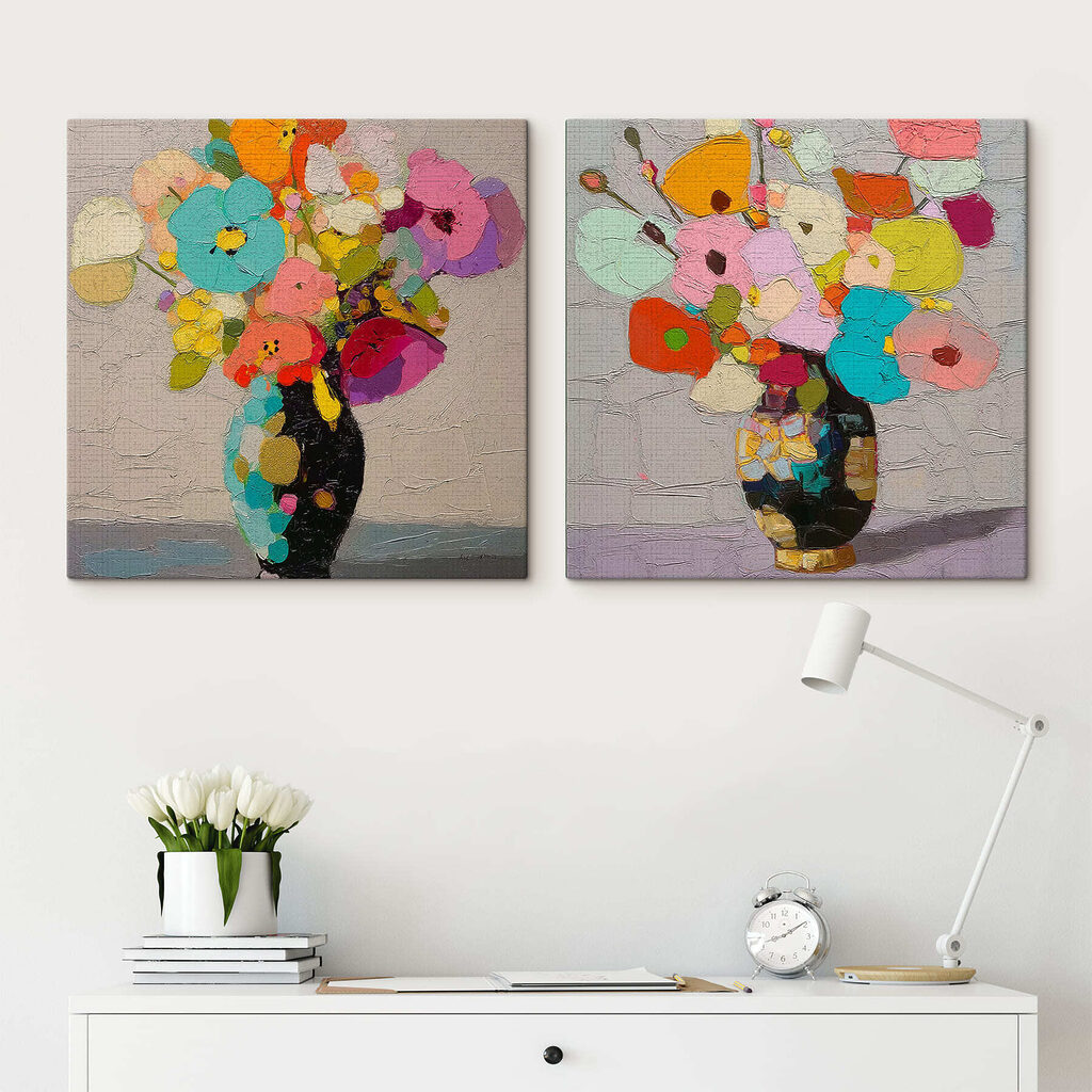 Bouquet dans un vase — intérieur 1