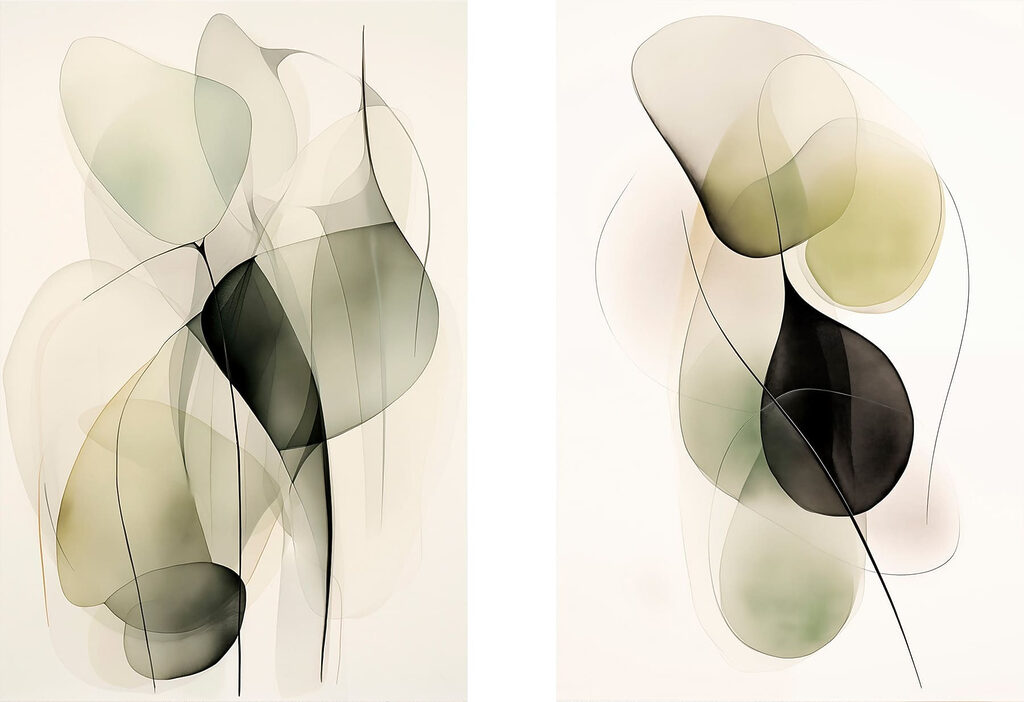 Feuilles de lumière — motif complet