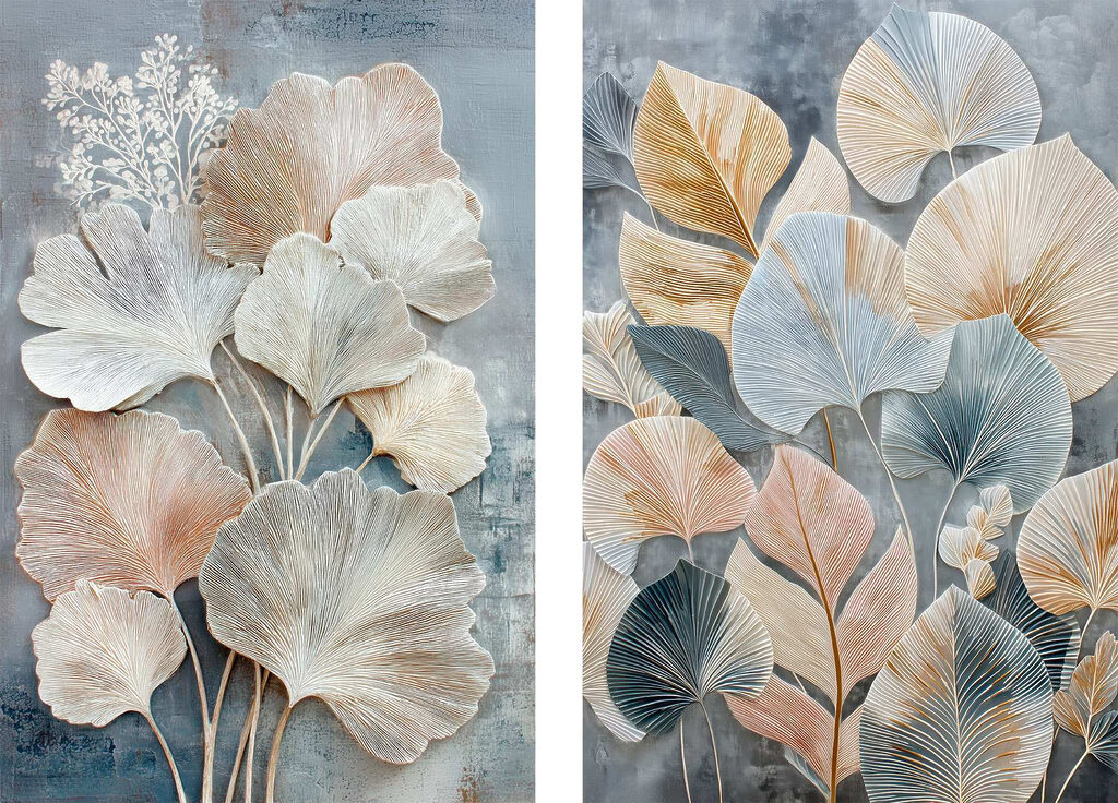 Gerbe de feuilles — motif complet
