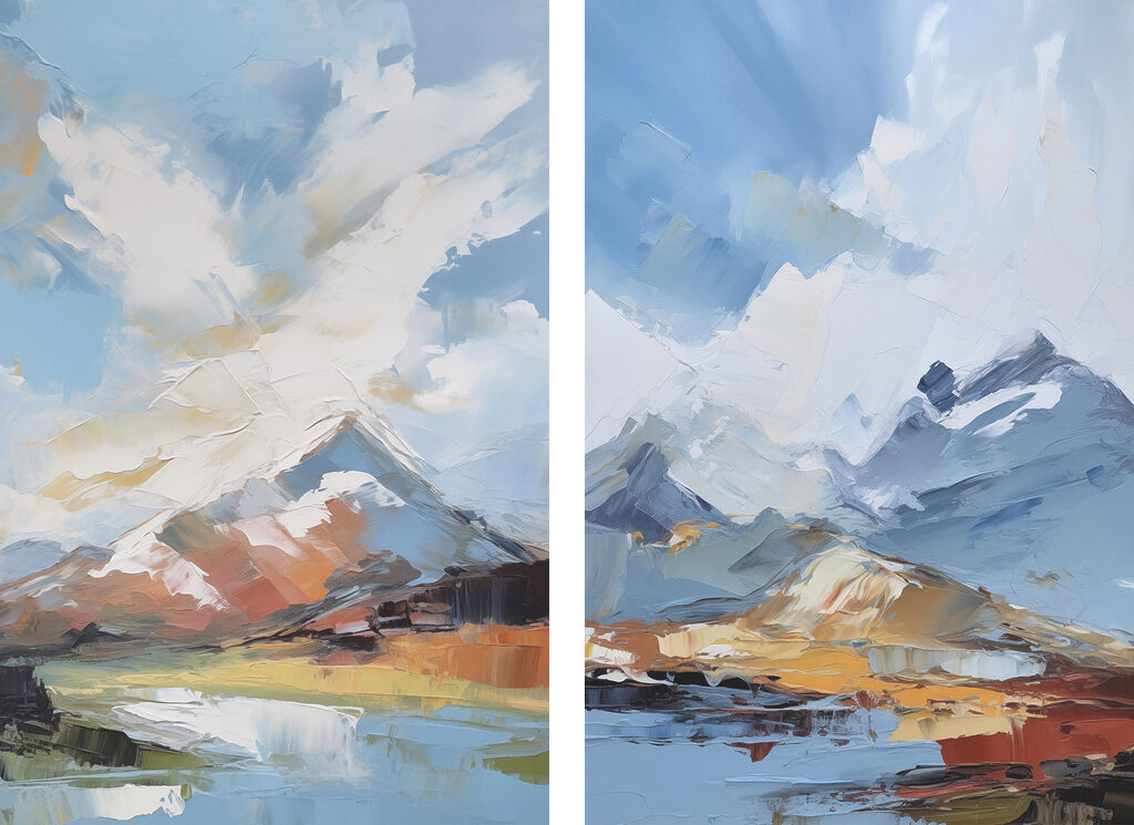 Ciel de montagne — motif complet