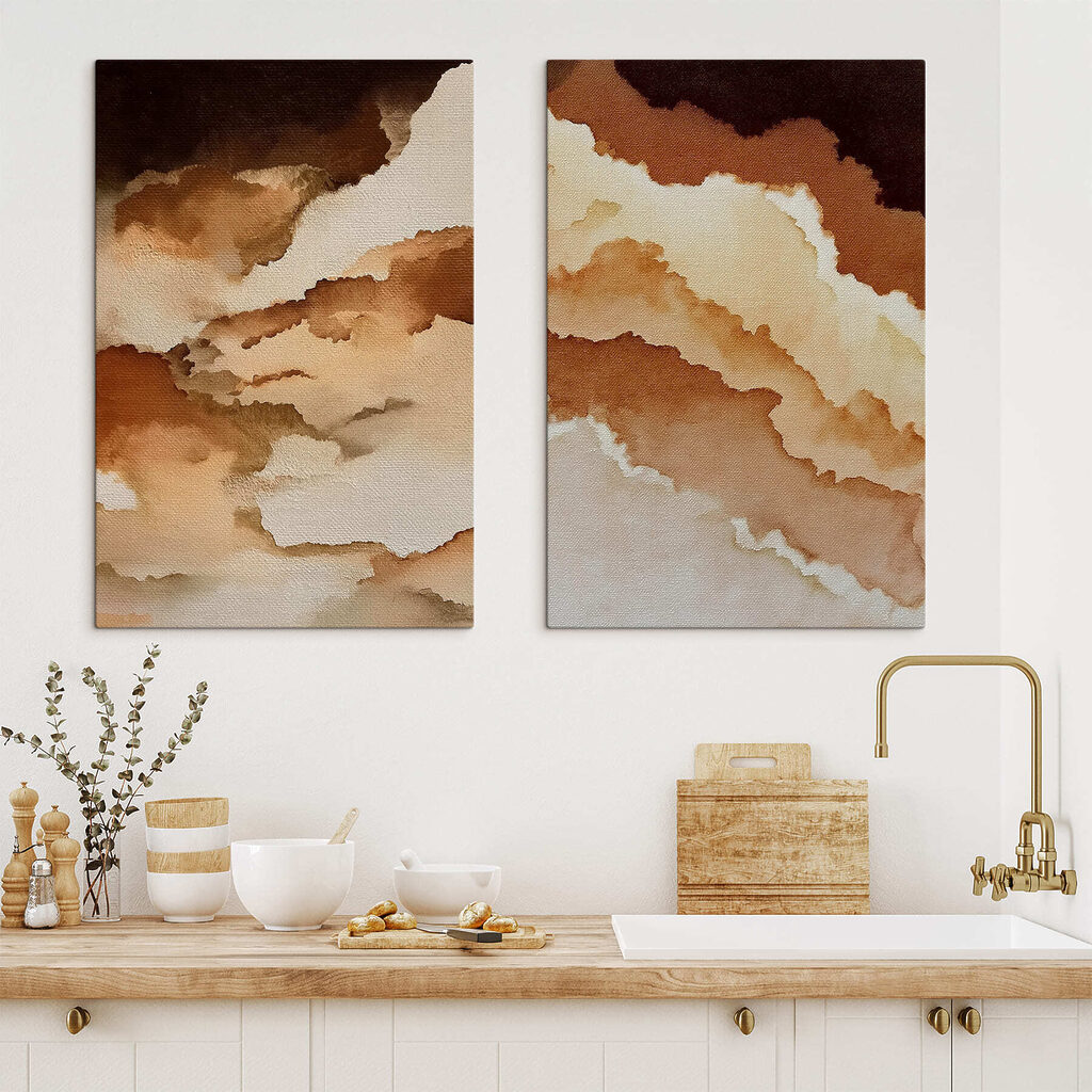 Nuances fondues dans un intérieur