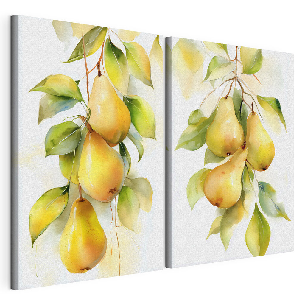Poires à l’aquarelle — vue du produit