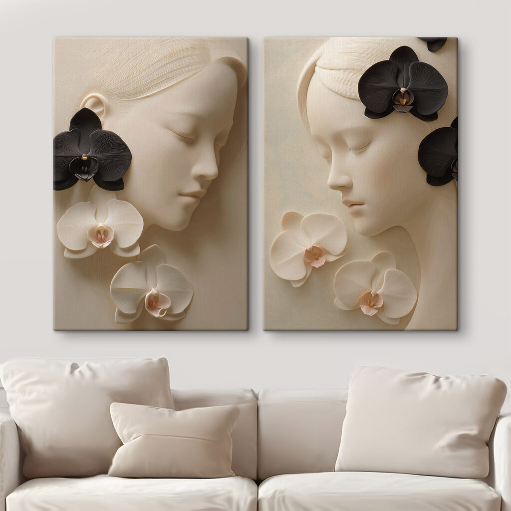 Visage aux orchidées — intérieur 1