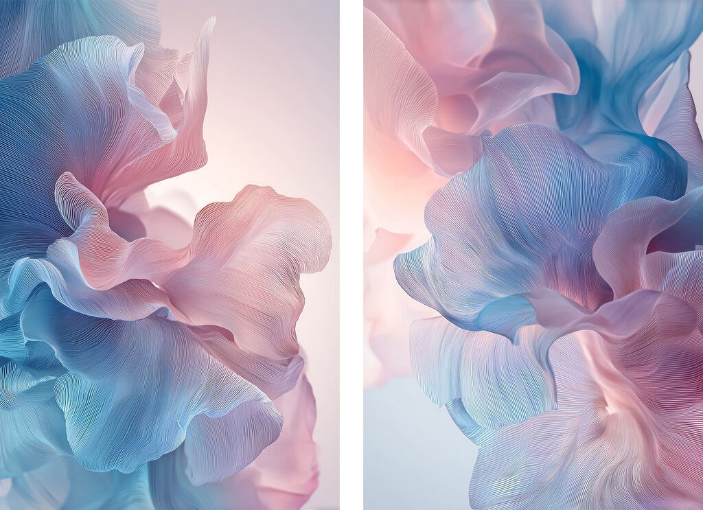 Volutes délicates — motif complet