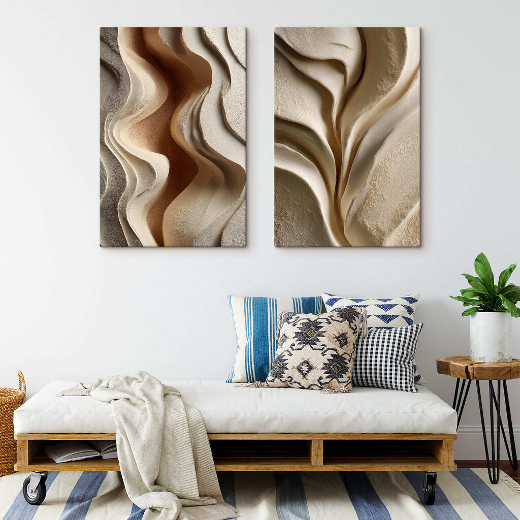 Courbes aux tons chauds — intérieur 1