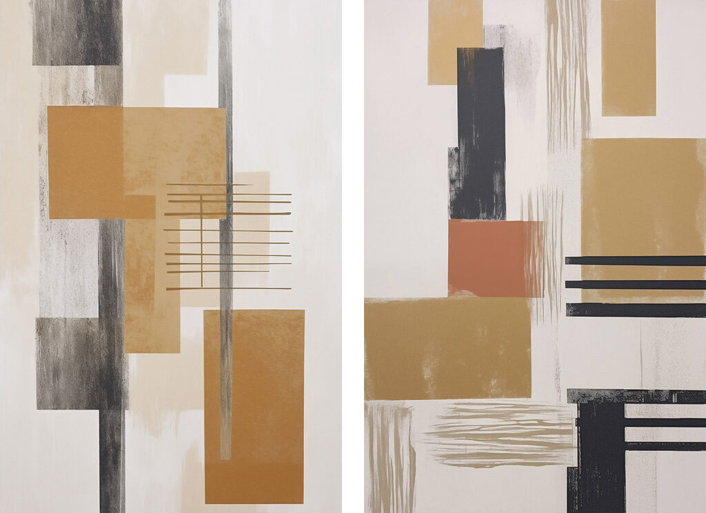 Rectangles et lignes — motif complet