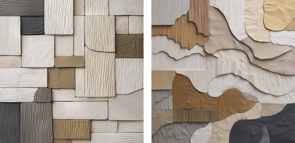 Mosaïque de textures — motif complet