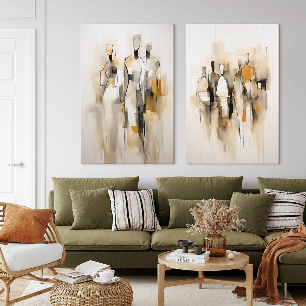 Silhouettes abstraites — intérieur 1