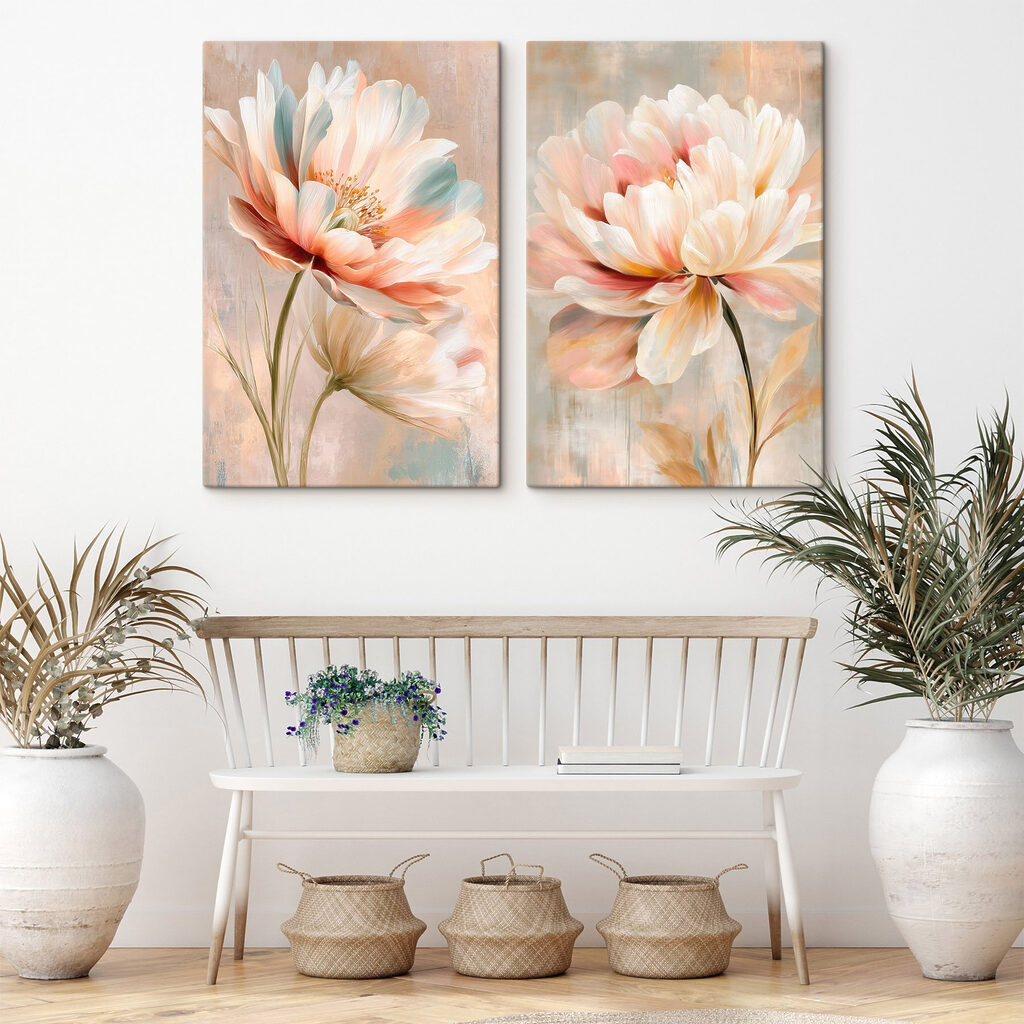 Délicates fleurs pastel — intérieur 2