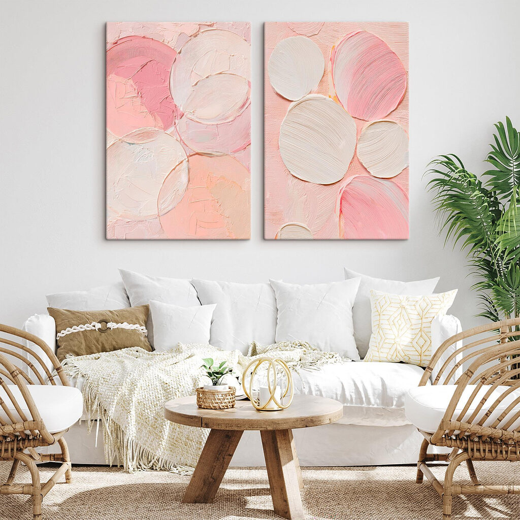Cercles superposés dans un intérieur