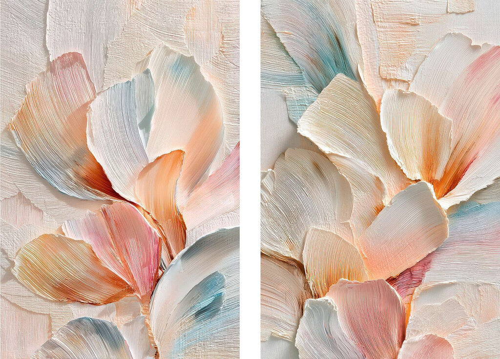 Pétales pastel lumineux — motif complet