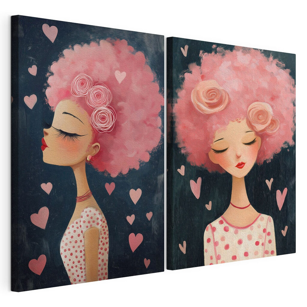 Rêveuse aux cheveux roses — vue du produit