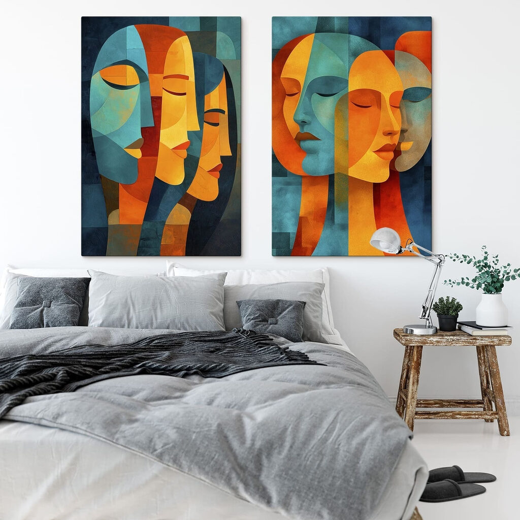Visages qui se chevauchent — intérieur 1