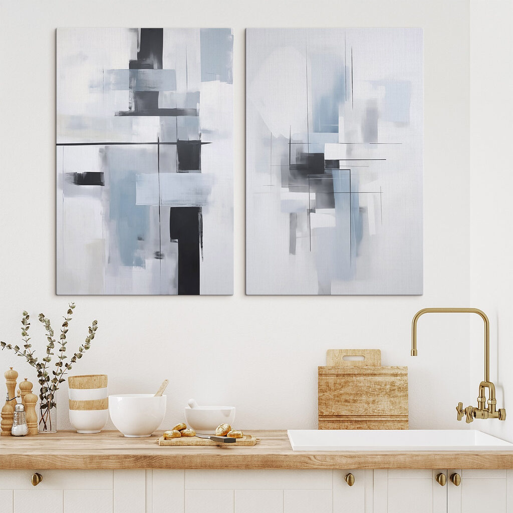 Abstraction grise et noire — intérieur 1