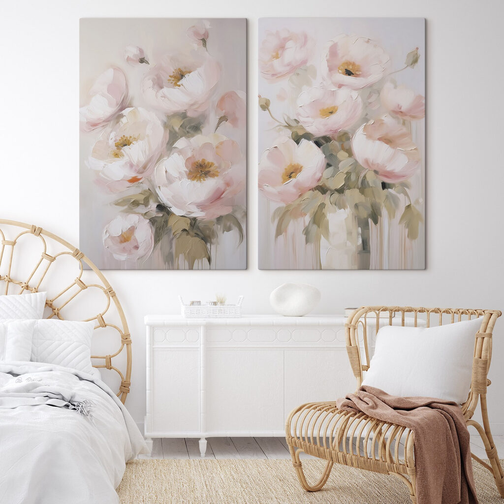 Vase débordant de fleurs — intérieur 1