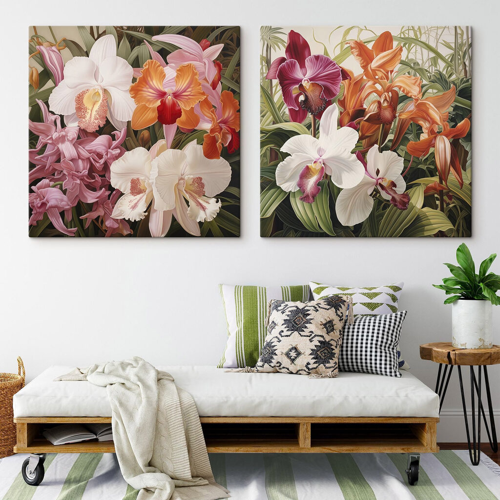 Orchidées colorées — intérieur 2