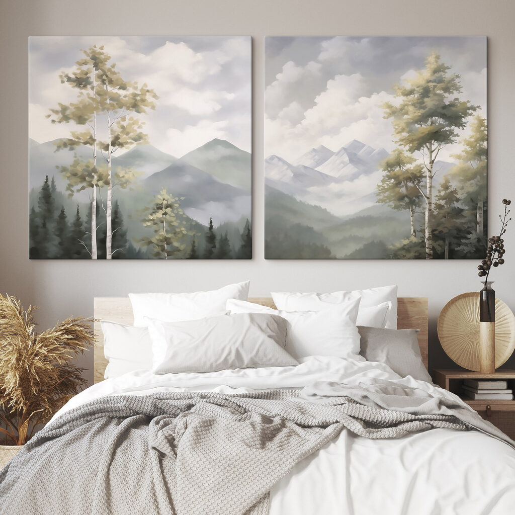 Bouleaux et montagnes — intérieur 1