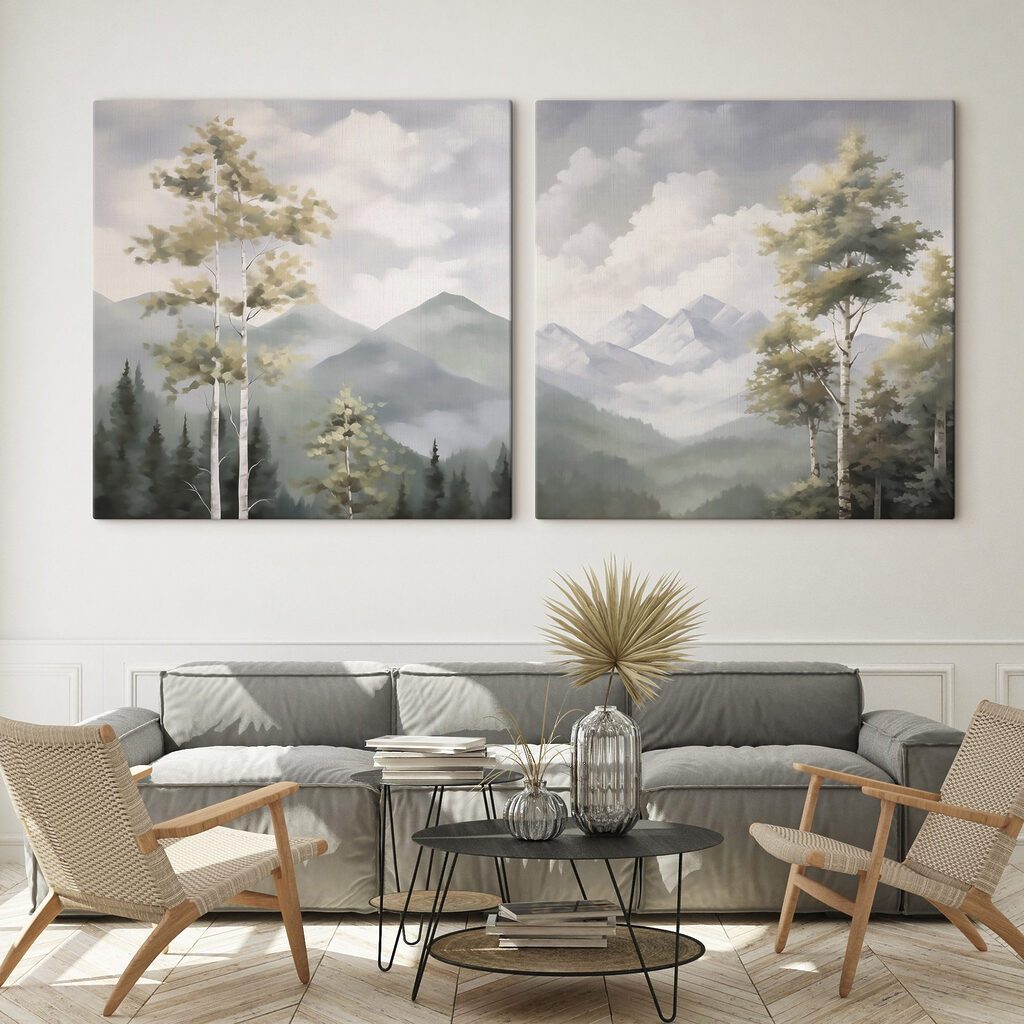 Bouleaux et montagnes — intérieur 2