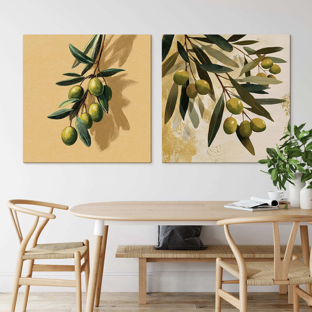 La récolte des olives dans un intérieur