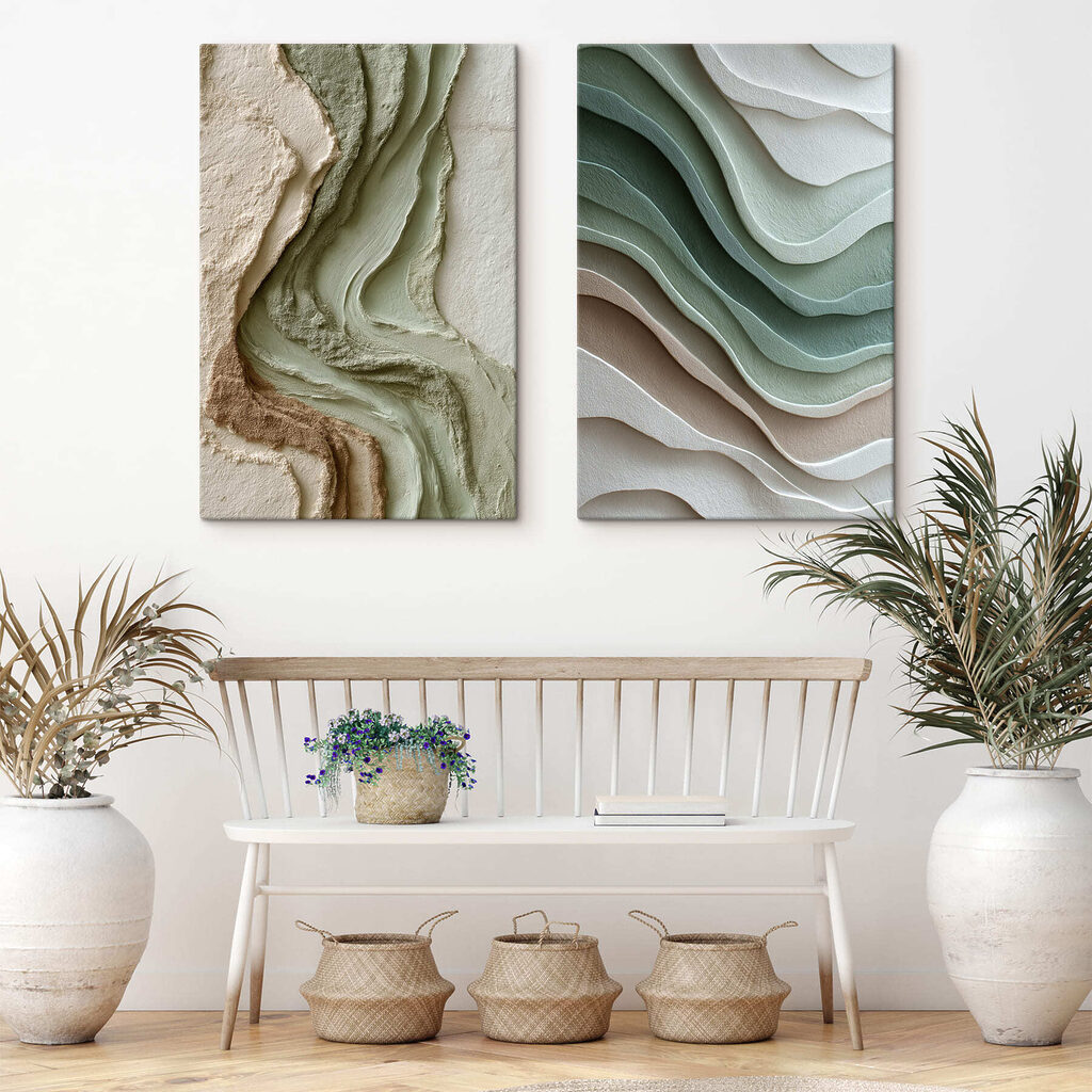Vagues en strates dans un intérieur