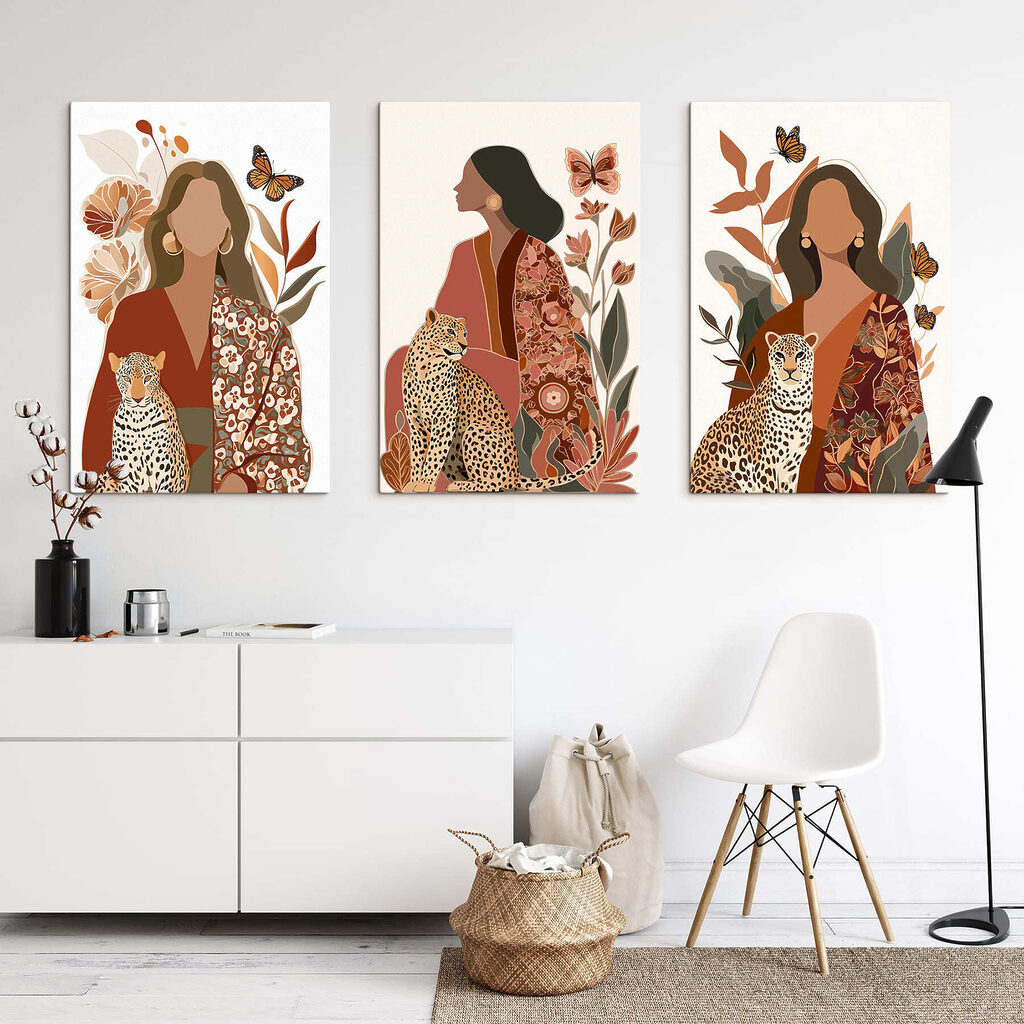 Femme et félin — intérieur 2