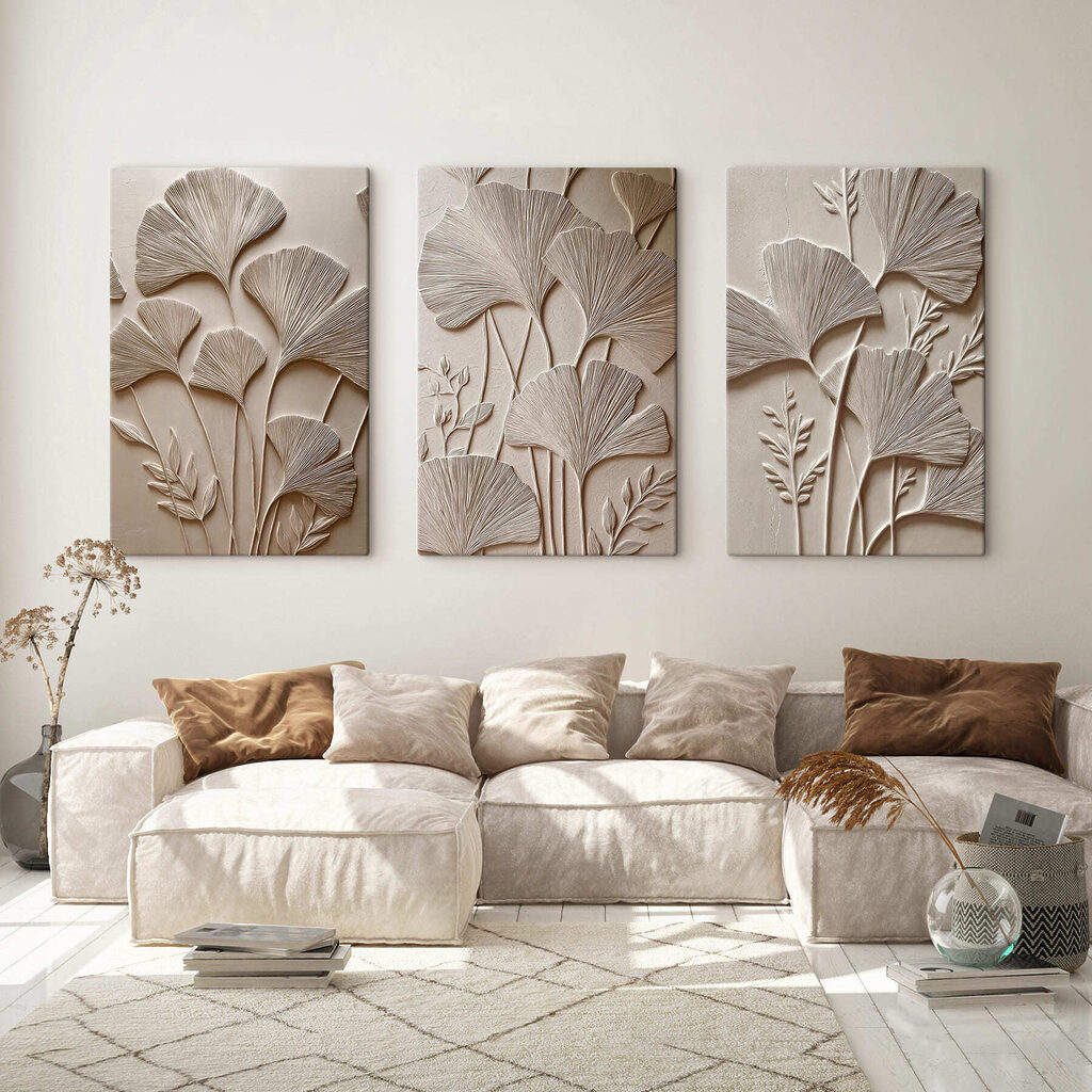 Éventails de la nature dans un intérieur