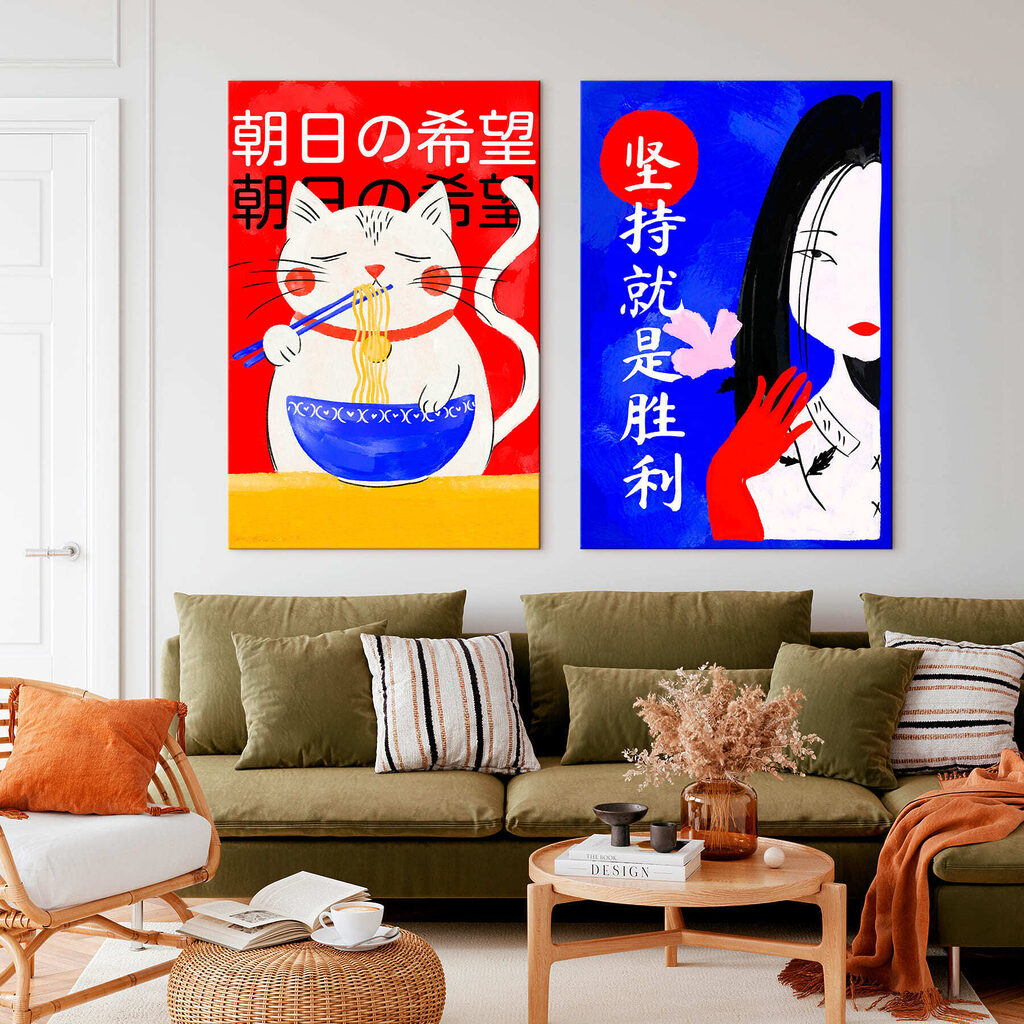Chat gourmand et dame — intérieur 2