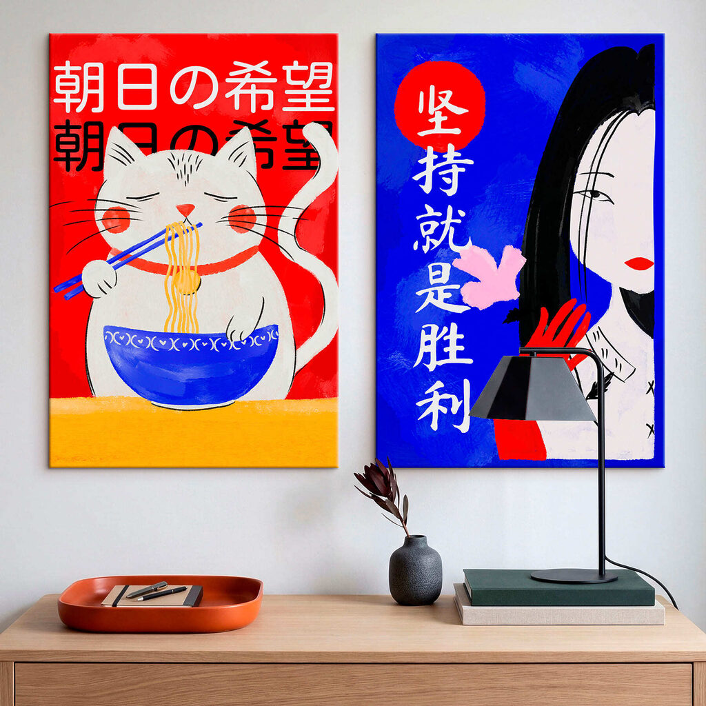 Chat gourmand et dame — intérieur 3