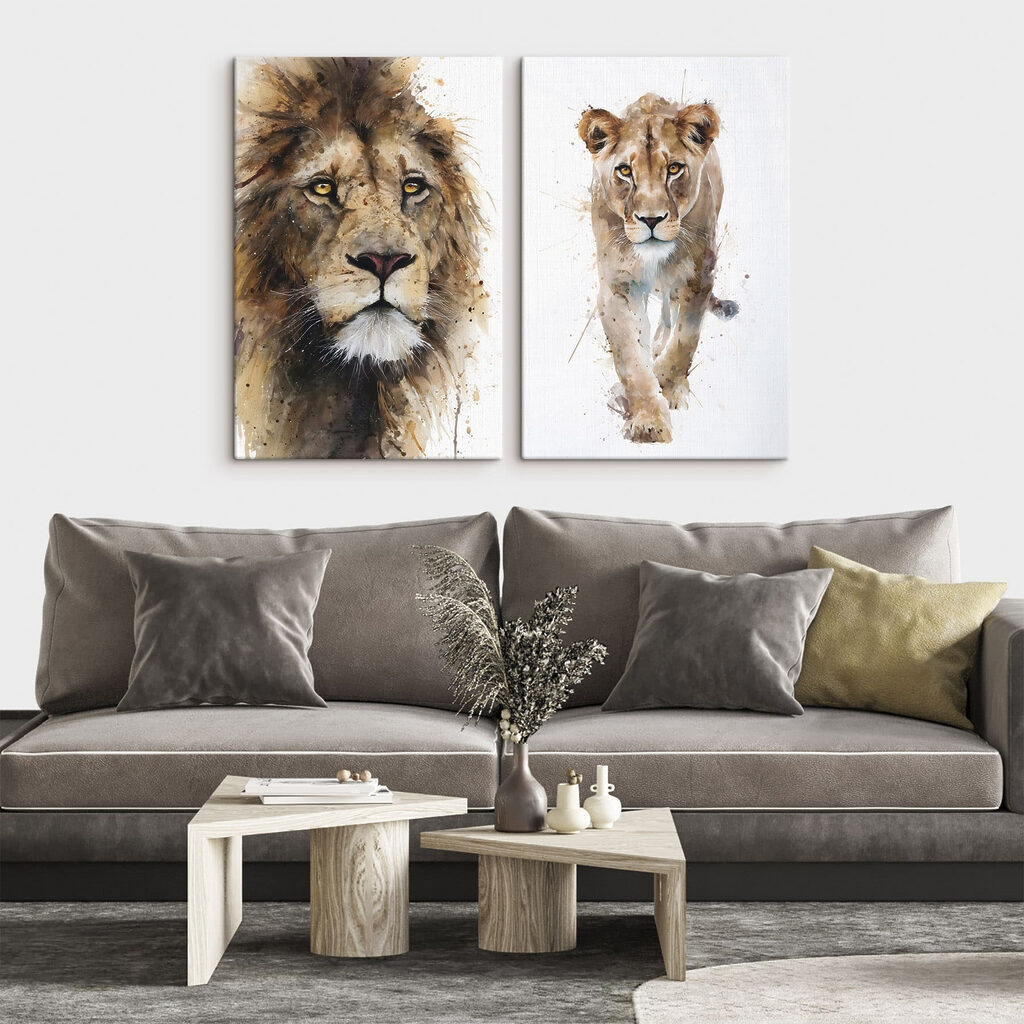 Lion et lionne — intérieur 2