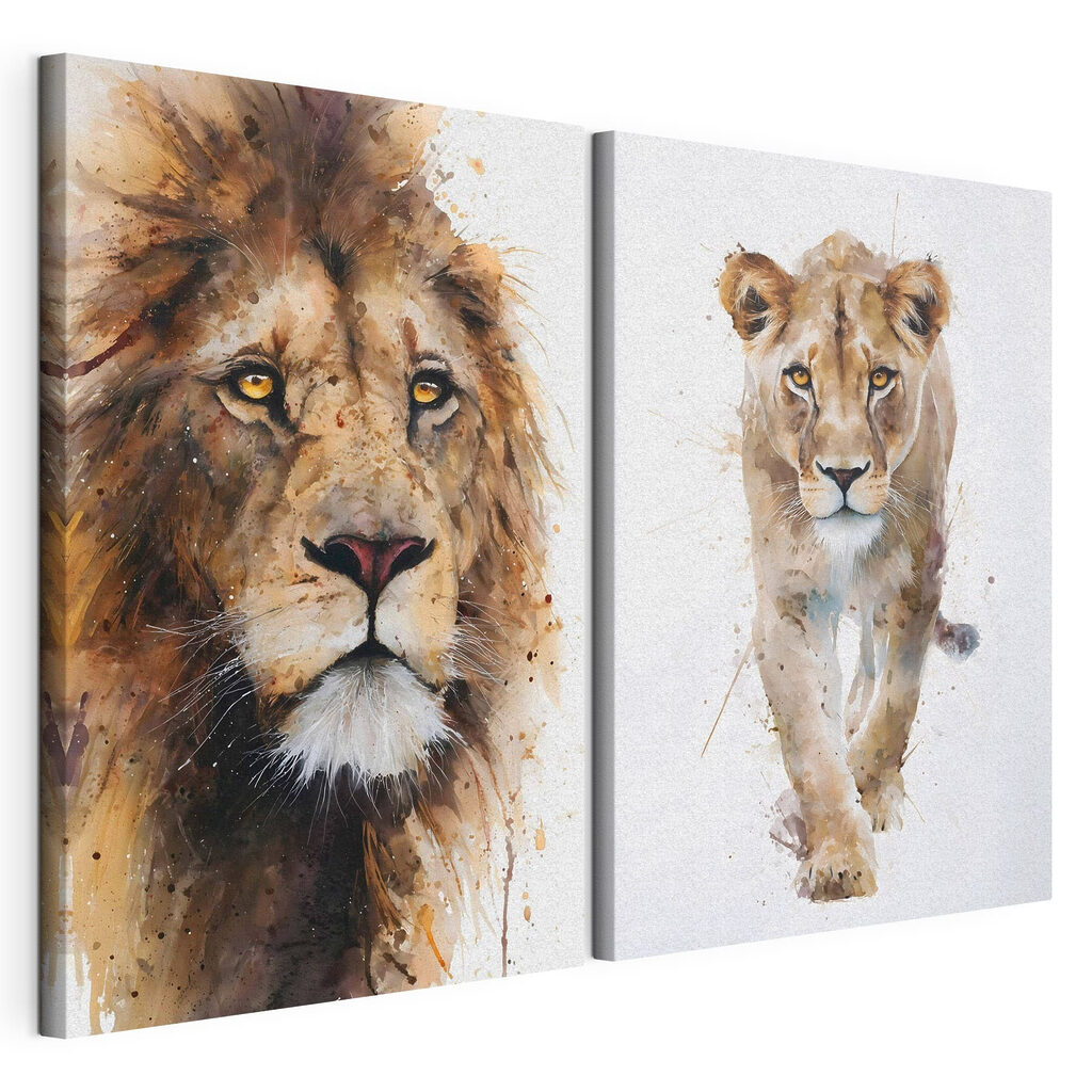 Lion et lionne — vue du produit